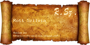 Rott Szilvia névjegykártya